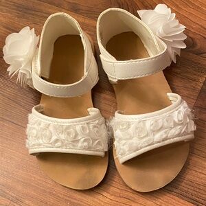 Elegant White Kids Sandals